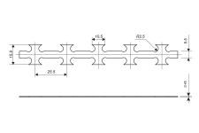Concertina barbed tape drawing