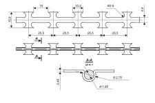 Креслення колючого дроту Гюрза