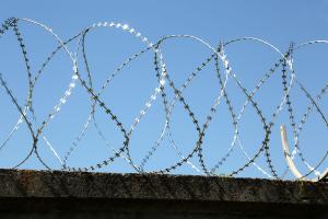 Gurza 600/5 spiral security barrier made of Gurza barbed wire